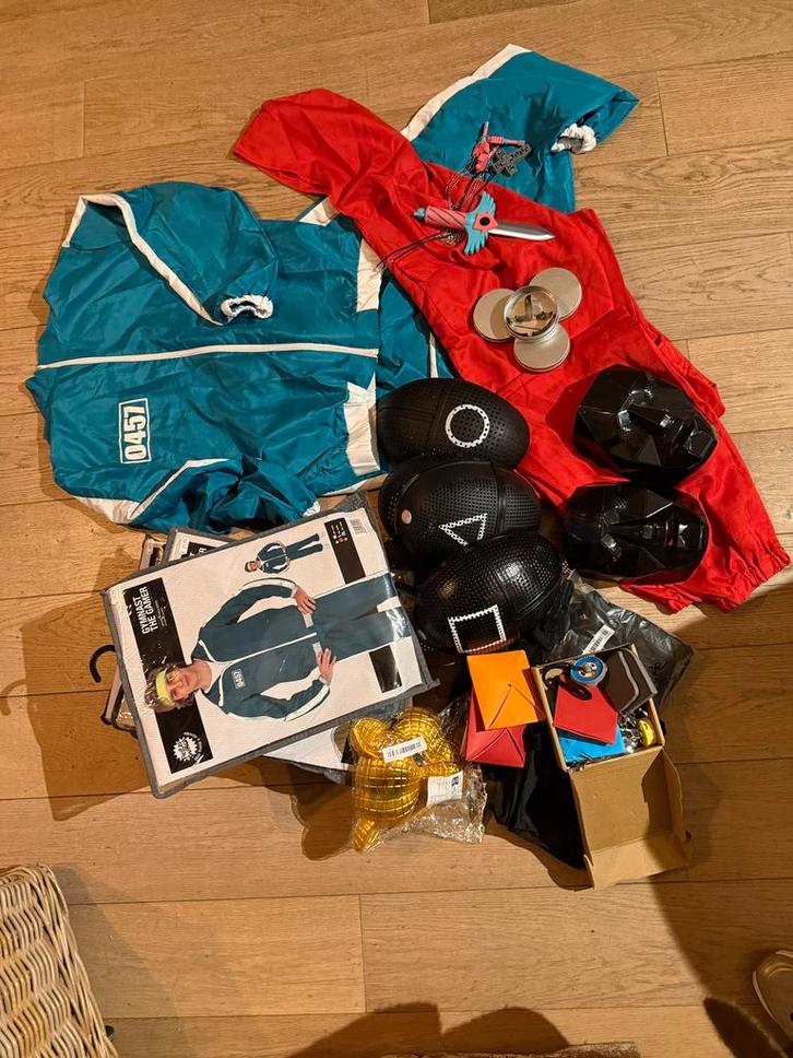 Squid Game Carnavalskleding Compleet Pakket, Kleding | Heren, Carnavalskleding en Feestkleding, Zo goed als nieuw, Kleding, Carnaval