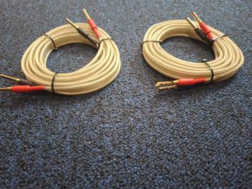2 x 2.13 meter Van den Hul the Clearwater speakerkabels  beschikbaar voor biedingen