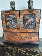 Uniek antiek Chinees sieradenkastje, Antiek en Kunst, Antiek | Meubels | Kasten, Ophalen of Verzenden