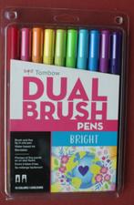 Tombow Dual Brush Pens Art Markers sets van 10, Hobby en Vrije tijd, Verzenden, Nieuw, Potlood of Stift