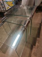 Vintage Gallotti & Radice Italië bijzettafels, Ophalen, Minder dan 45 cm, Minder dan 55 cm, Gebruikt
