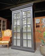 Zwarte franse vitrinekast | Espagnolet sluiting #915, Met deur(en), 25 tot 50 cm, 100 tot 150 cm, Ophalen of Verzenden