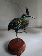 Antiek chinees geëmailleerd zilver paradijs vogel, Antiek en Kunst, Ophalen of Verzenden