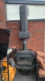 Houtkachel met mini oven, houtopberger en accessoires, Huis en Inrichting, Kachels, Ophalen, Gebruikt, Houtkachel, Vrijstaand