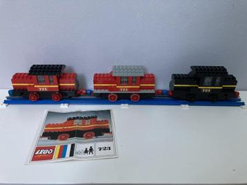 lego 3x trein 12v loc 723 vintage 1970 pat pend uniek! beschikbaar voor biedingen