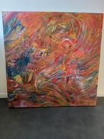 Kleurrijke Schilderijen. Rolling Stones Tong, Schilderij, Ophalen, 75 cm of meer