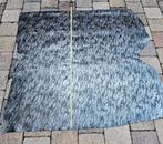 Rund - Leer Zwart-Zilver (zie omschrijving!)AANBIEDING!!!, Hobby en Vrije tijd, Stoffen en Lappen, Zwart, Leer of Kunstleer, Nieuw