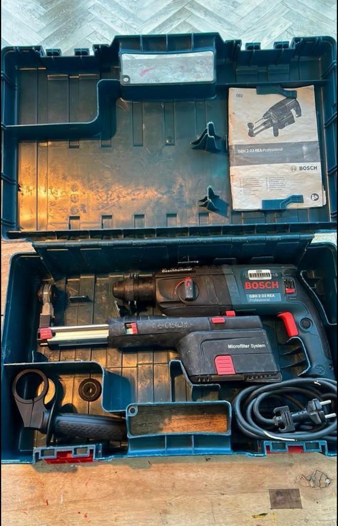 Bosch Professional GBH 2-23 REA SDS plus boormachine, Doe-het-zelf en Verbouw, Gereedschap | Boormachines, Zo goed als nieuw, Boor- en/of Breekhamer