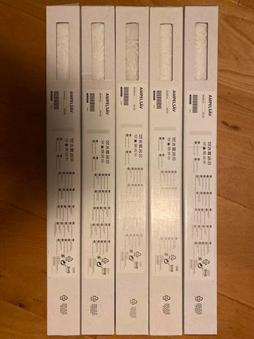 5x IKEA Ampelsäv Gordijnen + Vidga paneelhouders - Nieuw beschikbaar voor biedingen