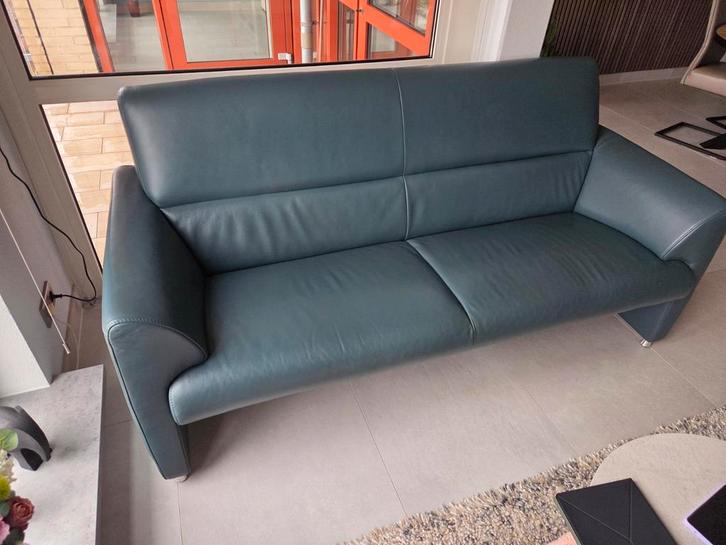 Mooie leren bank van Montel., Huis en Inrichting, Banken | Bankstellen, Zo goed als nieuw, 75 tot 100 cm, Ophalen