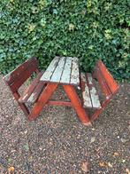 Houten Picknicktafel - Gebruikt, Tuin en Terras, Ophalen, Gebruikt, Rechthoekig, Hout