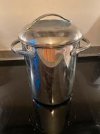 Aspergepan RVS met Mand, Huis en Inrichting, Keuken | Potten en Pannen, Kookpan of Snelkookpan, Gebruikt, Inductieplaat, Ophalen of Verzenden