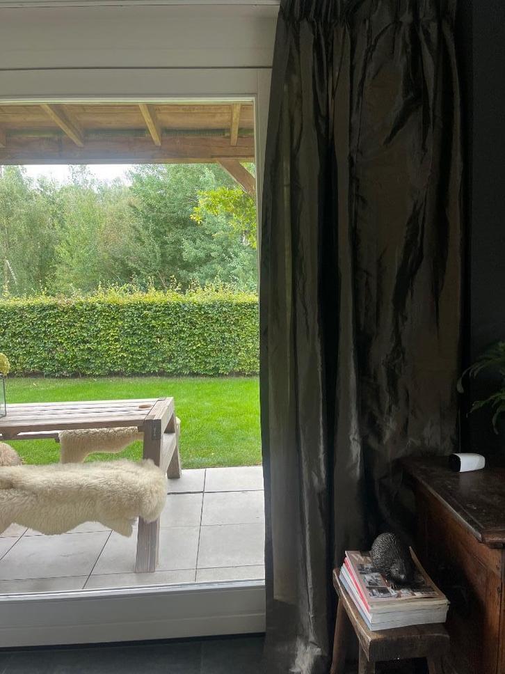 Taft gordijnen 310 hoog!, Huis en Inrichting, Stoffering | Gordijnen en Lamellen, 200 cm of meer, 150 tot 200 cm, Overige kleuren