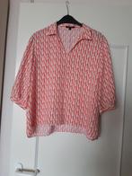 Comma Blouse Maat 42 - Oranje/Wit Patroon, Kleding | Dames, Maat 42/44 (L), Oranje, Zo goed als nieuw, Comma