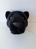 Knuffel dierenkop zwarte panter 28 cm / Wild & Soft / BiBiB, Ophalen of Verzenden, Zo goed als nieuw, Wanddecoratie