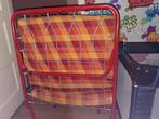 Tk opklapbed / logeerbed, Eenpersoons, Zo goed als nieuw, 80 cm, Metaal