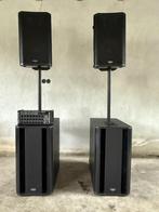 QSC PA installatie + Behringer XR Air XR18 digitale Mixer, Audio, Tv en Foto, Luidsprekers, Overige typen, Zo goed als nieuw, 120 watt of meer