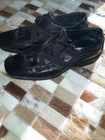 hush puppies dames schoenen zwart leer maat 38, Ophalen of Verzenden, Zo goed als nieuw, Hush Puppies, Instappers