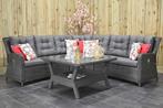 Madrid Verstelbare Loungeset Hoekbank Hoge Tafel Rock Grey Z, 5 zitplaatsen, Verzenden, Nieuw, Loungeset