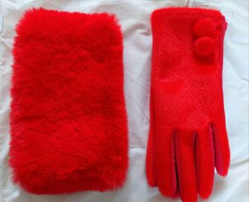 Intrend by Max Mara Fluffy Tas & Handschoenen Set - Nieuw! beschikbaar voor biedingen