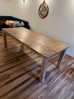 Teak eetkamertafel 240x100, Huis en Inrichting, Tafels | Eettafels, Ophalen, Gebruikt, 100 tot 150 cm, 200 cm of meer