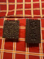 Oude Houten Stempels - Set van 2, Ophalen of Verzenden, Gebruikt, Overige materialen