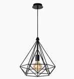 Hanglamp, Lucide 06496/37/30 - RICKY 1xE27/60W/230V zwart, Ophalen of Verzenden, Zo goed als nieuw, Metaal, Minder dan 50 cm