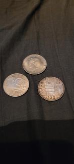 3 Zilveren tientjes- Diverse Jaartallen, Ophalen of Verzenden, Zilver