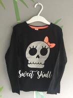 Halloween Shirt met Glitter Skull mt 116, Zeeman, Meisje, Ophalen of Verzenden, Zo goed als nieuw