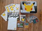 Grote Pokemon Pikachu bewaarkoffer gevuld met kaarten, Ophalen of Verzenden, Zo goed als nieuw, Meerdere kaarten, Foil