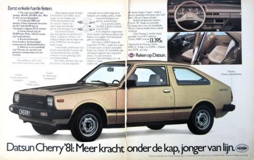 11 vintage advertenties reclames Datsun autos 1971-81 Nissan, Verzamelen, Automerken, Motoren en Formule 1, Gebruikt, Auto's, Verzenden