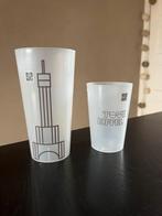 Eiffel toren drink glazen / plastic bekers, Glas of Glazen, Ophalen of Verzenden, Overige stijlen, Glas