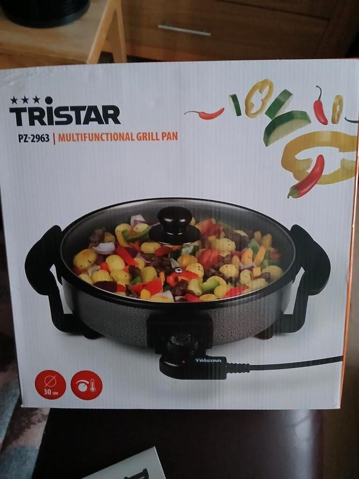 Tristar PZ-2963 Multifunctionele Grillpan Nieuw, Witgoed en Apparatuur, Grillplaten, Nieuw, Tafelgrill, Ophalen of Verzenden