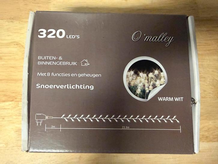 O'Malley Kerstverlichting - 320 LED's - Warm Wit, Diversen, Kerst, Nieuw, Ophalen of Verzenden