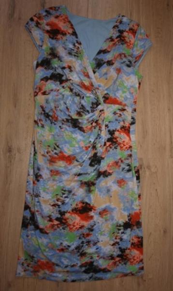 Blauwe Jurk Gekleurde Print (L) beschikbaar voor biedingen