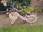 Leuke roze kinderfiets met mand, Fietsen en Brommers, Fietsen | Meisjes, Ophalen of Verzenden, Zo goed als nieuw, 22 inch, Handrem