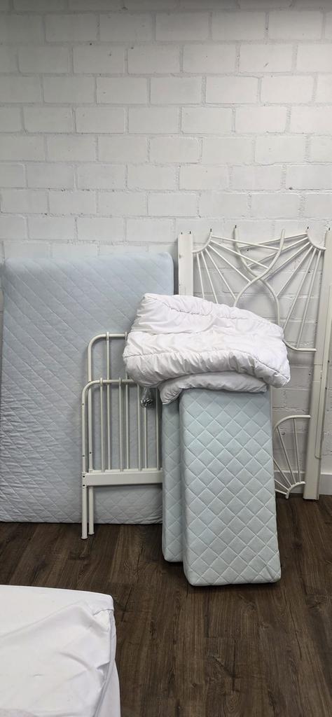 Ikea Minnen, Kinderen en Baby's, Kinderkamer | Bedden, Zo goed als nieuw, 180 cm of meer, 70 tot 85 cm, Matras, Ophalen