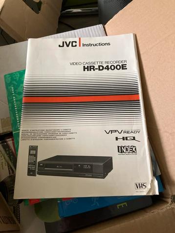 JVC HR-D400E Videorecorder Handleiding beschikbaar voor biedingen