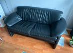 Leren 2 persoonsbank, Huis en Inrichting, Banken | Bankstellen, Ophalen, Gebruikt, 150 tot 200 cm, Tweepersoons