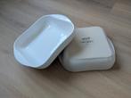 Witte vierkante ovenschalen/ ovenschaal, Huis en Inrichting, Keuken | Servies, Ophalen, Zo goed als nieuw, Overige stijlen, Schaal of Schalen