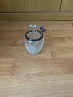 Lepelvaasje met Vogel Lepeltjes, Overige kleuren, Ophalen of Verzenden, Minder dan 50 cm, Glas