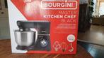 Bourgini Master Kitchen Chef Black - Keukenmachine, 4 liter of meer, Ophalen of Verzenden, Nieuw, 3 snelheden of meer