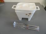 Chocolade fondue set met 4 vorkjes Xenos, Ophalen, Nieuw, Waxinelicht, Fondueset