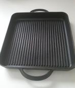 Ikea gietijzeren grillpan 28x28cm,alle warmtebronnen, Ophalen, Gebruikt, Gietijzer, Keramische plaat