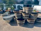 Bloembak Plantenbak, Tuin en Terras, Ophalen, Overige materialen, Rond, Zo goed als nieuw