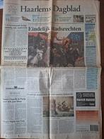 Speciale editie Haarlems dagblad 750 jaar stad, Ophalen of Verzenden, 1980 tot heden, Nederland, Krant