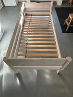 Flexa bed wit (white wash) 100 bij 210, Ophalen, 85 tot 100 cm, Gebruikt, Lattenbodem