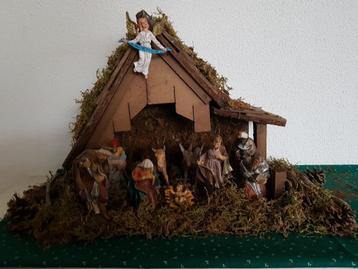 KERSTSTAL met Kerstgroep beschikbaar voor biedingen