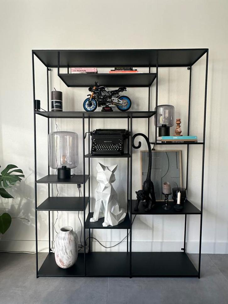 Stalen vakkenkast, Huis en Inrichting, Kasten | Stellingkasten, Zo goed als nieuw, Ophalen