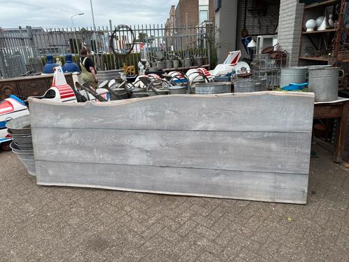 Zwaar houten tafelblad, Huis en Inrichting, Tafelonderdelen, Zo goed als nieuw, Tafelblad, 200 cm of meer, 100 tot 150 cm, Rechthoekig